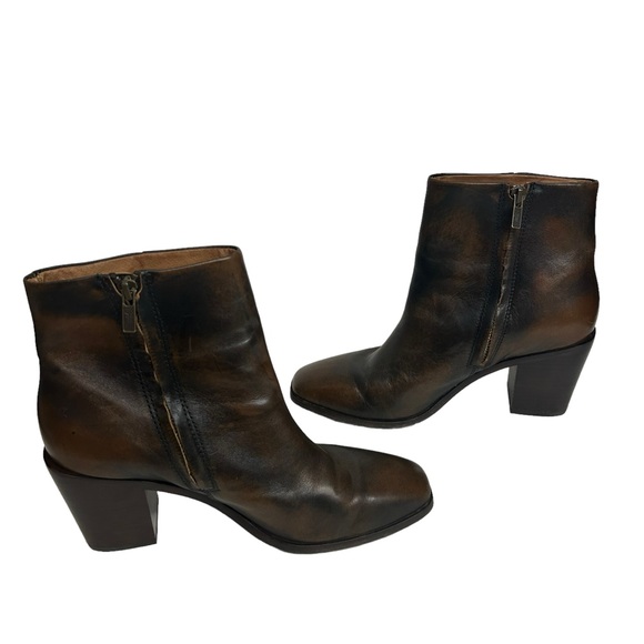 Frye Georgia Ankle Bootie Boot Sz 9.5 Bronze - Picture 8 of 13